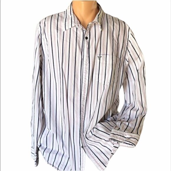 American Eagle Vintage Dress Shirt Large - Picture 1 of 9